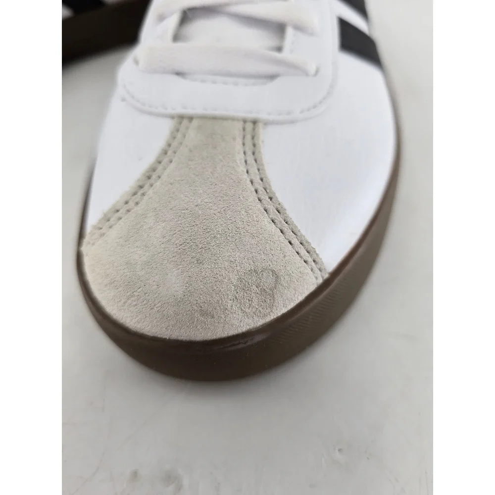 Adidas VL Court 3.0 Sneakers Mens 10 White Black Gum Sole Low Top -Good
